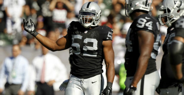 Raiders' Justin Tuck out for the season