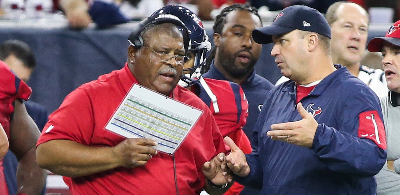 Houston Texans head coach Bill O'Brien speaks during a news