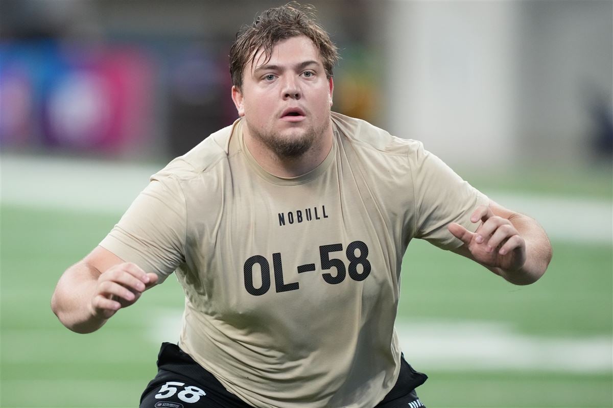 How Oregon OL Jackson Powers-Johnson Performed At The 2024 NFL Scouting ...