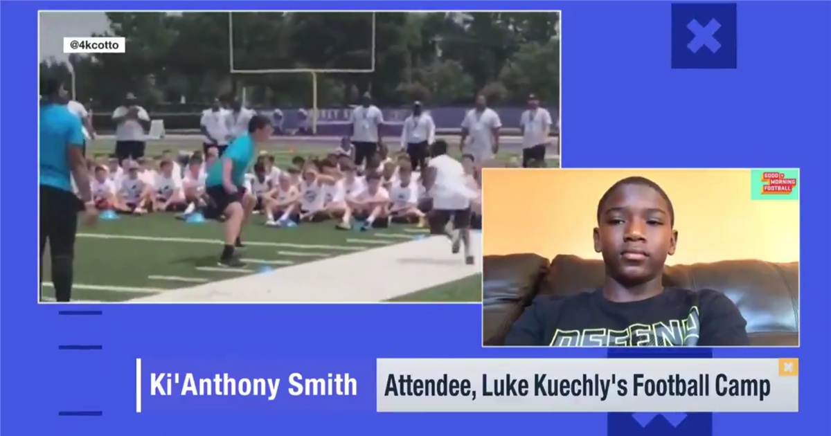 GMFB interviews Ki'Anthony Smith after his juke of Luke Kuechly