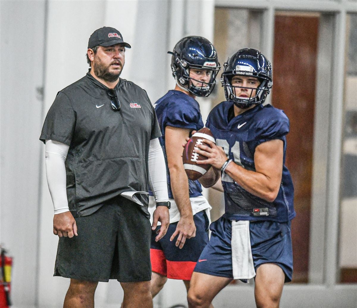 Photos Ole Miss Resumes Fall Camp Practices Inside The Manning Center On Tuesday 