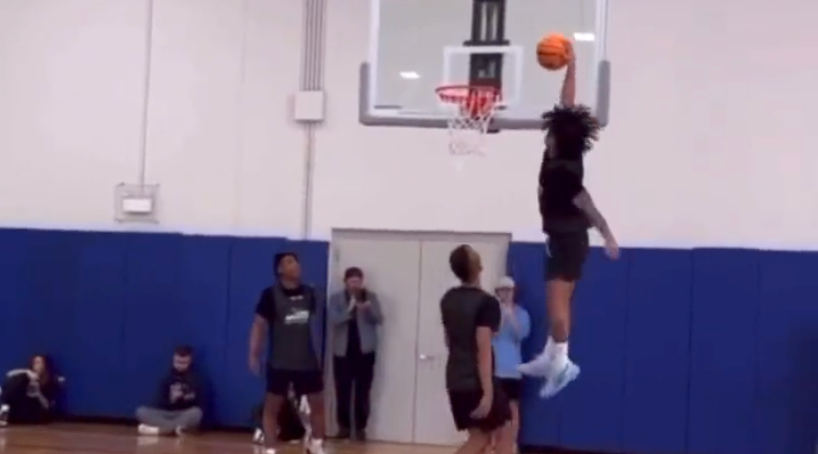 Video: Elliot Cadeau Gets Up, Bangs Head on Backboard During Incredible Highlight Dunk