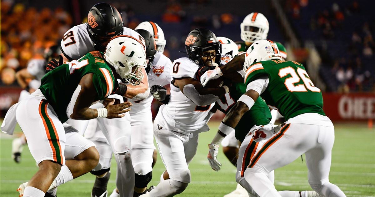 FINAL Oklahoma State defeats Miami 3734 in the CheezIt Bowl