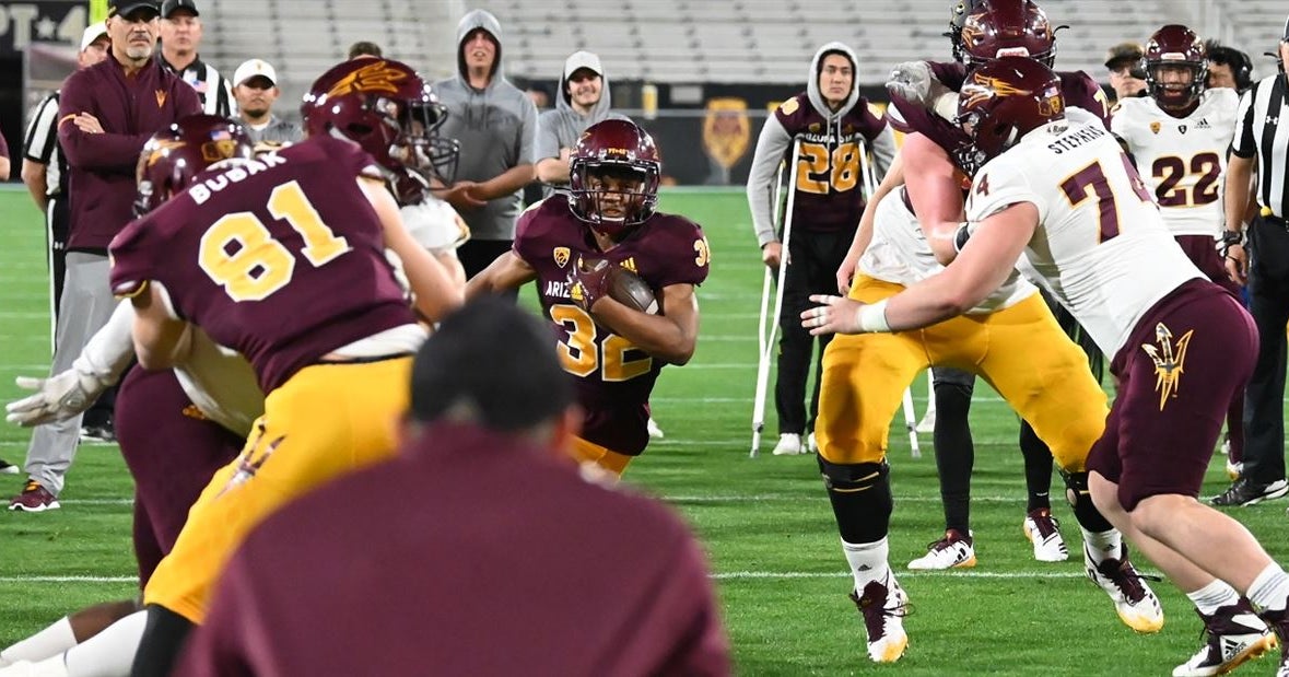 Arizona State spring game 'V' drill