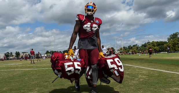 Rookie WR Terry McLaurin shining at Washington Redskins training camp