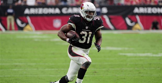 Cardinals David Johnson works to get back on field