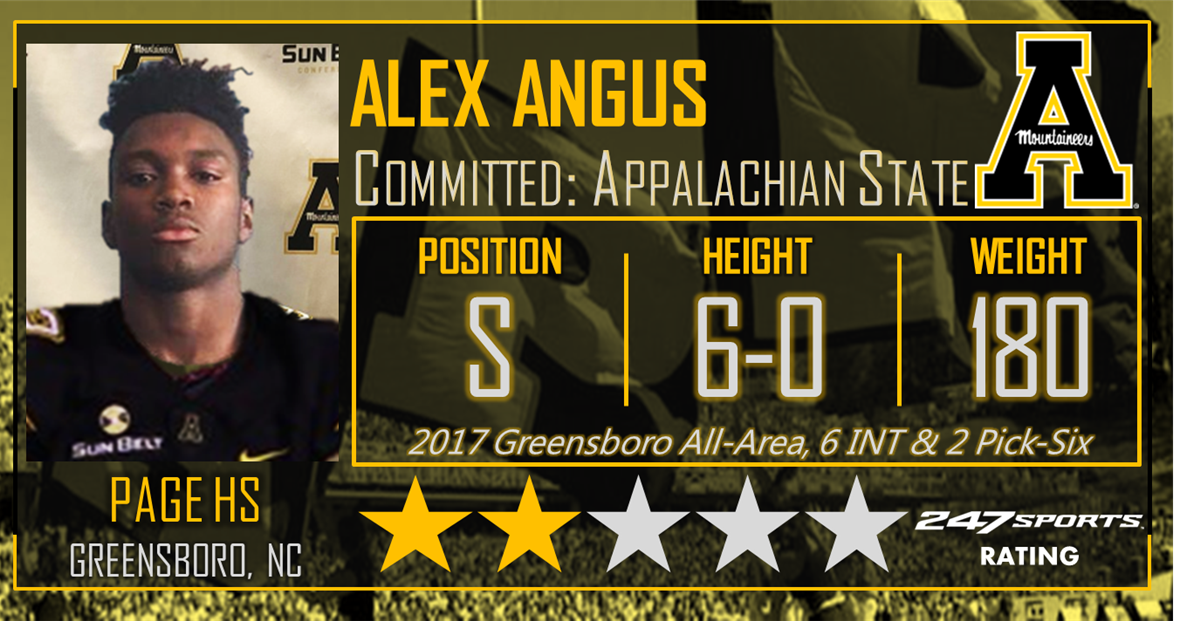 ALEX ANGUS IS APP STATE’S FIRST 2019 NC COMMIT
