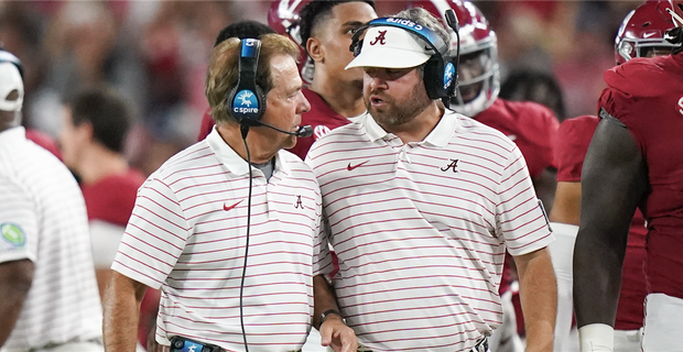 Nick Saban and Pete Golding