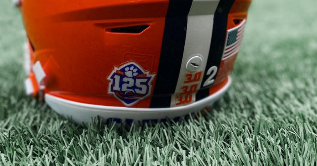 Look Clemson S Helmet Stickers Supporting Social Justice