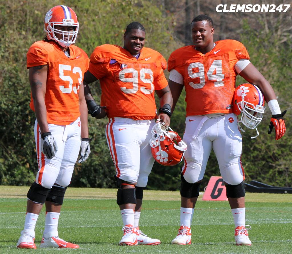 Clemson defensive line looking strong