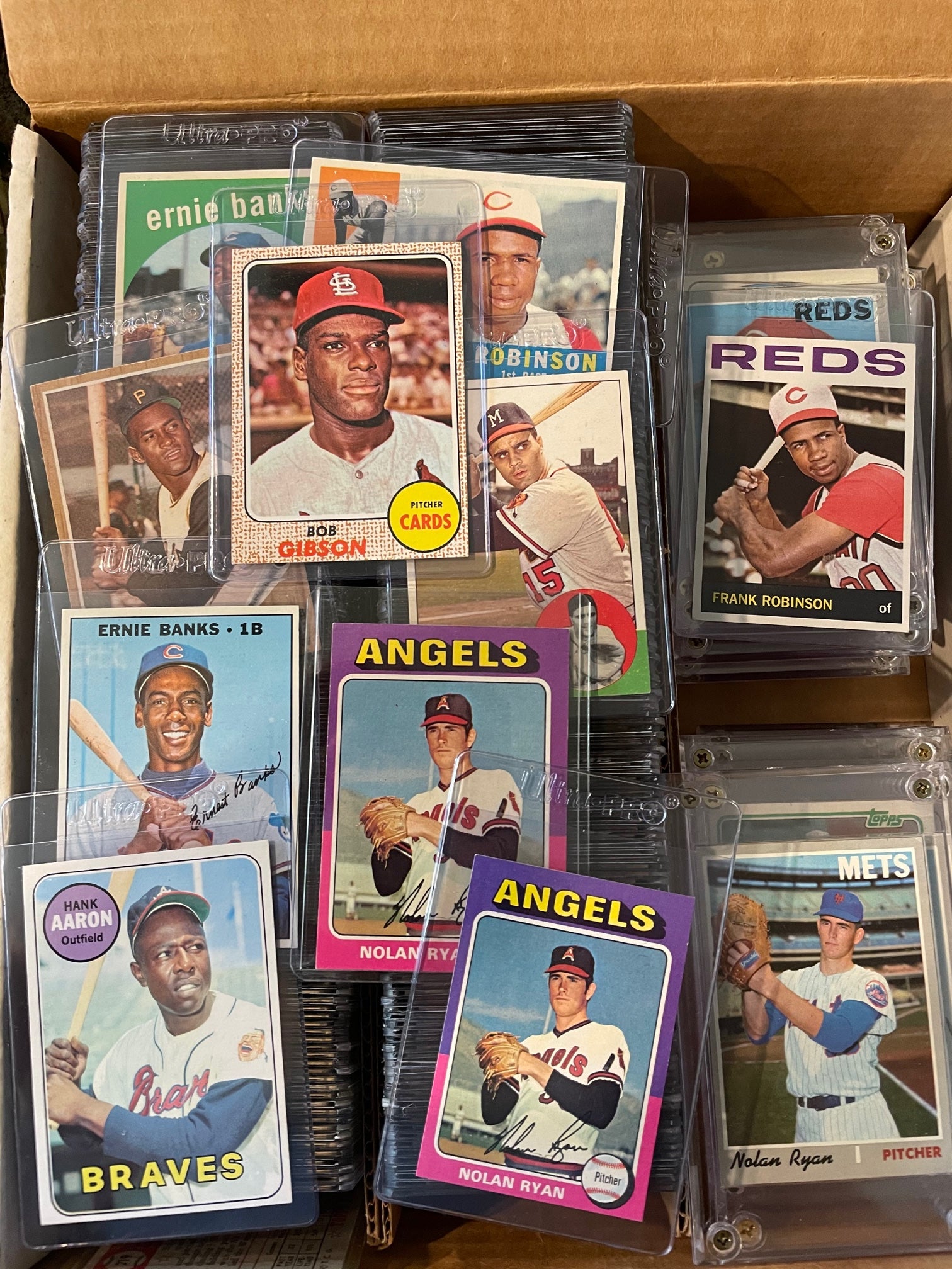 Baseball cards.