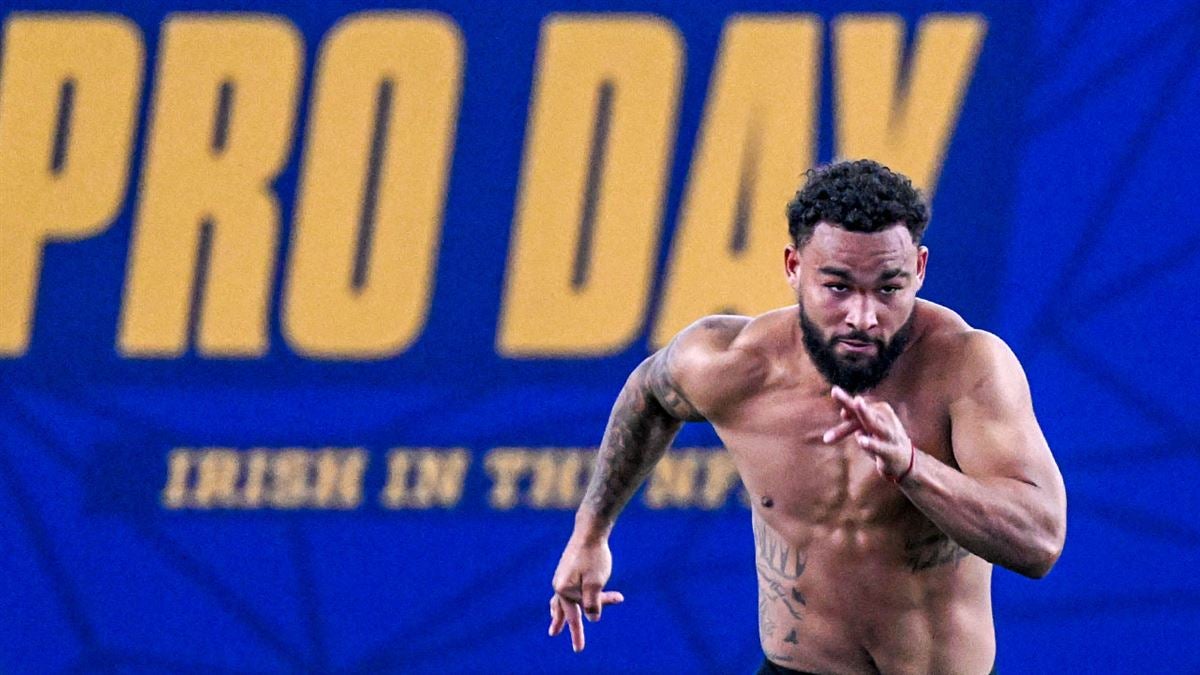 Kyren Williams Reaches 40-Yard Dash Goal at Notre Dame Pro Day