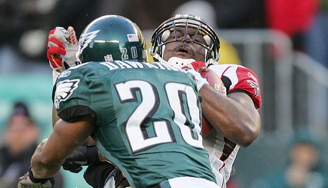 2004 NFC Championship: Falcons vs. Eagles, Atlanta Falcons. Philadelphia  Eagles. The 2004 NFC Championship featured the electric Mike Vick taking on  Donovan McNabb and a defense led by Brian Dawkins!