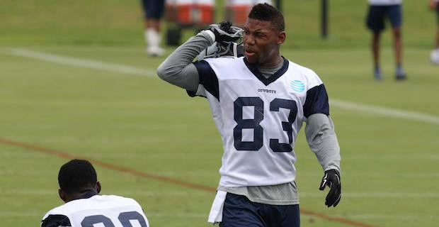 Dallas Cowboys wide receiver Terrance Williams (83) continues talk