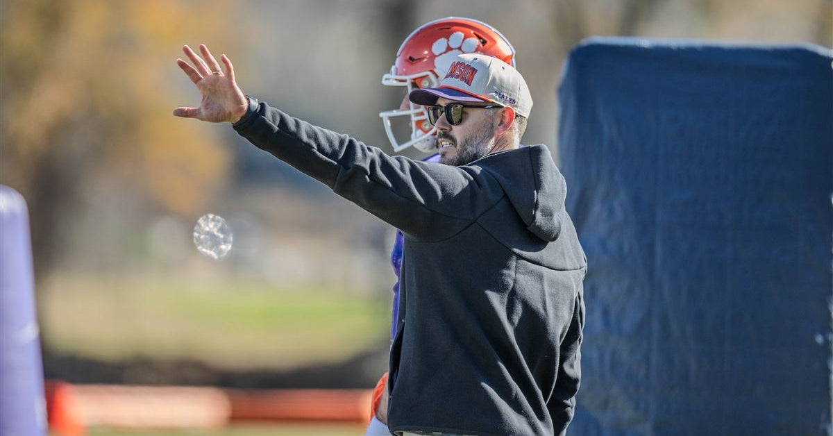 Clemson offensive coordinator Garrett Riley talks future, Christopher ...