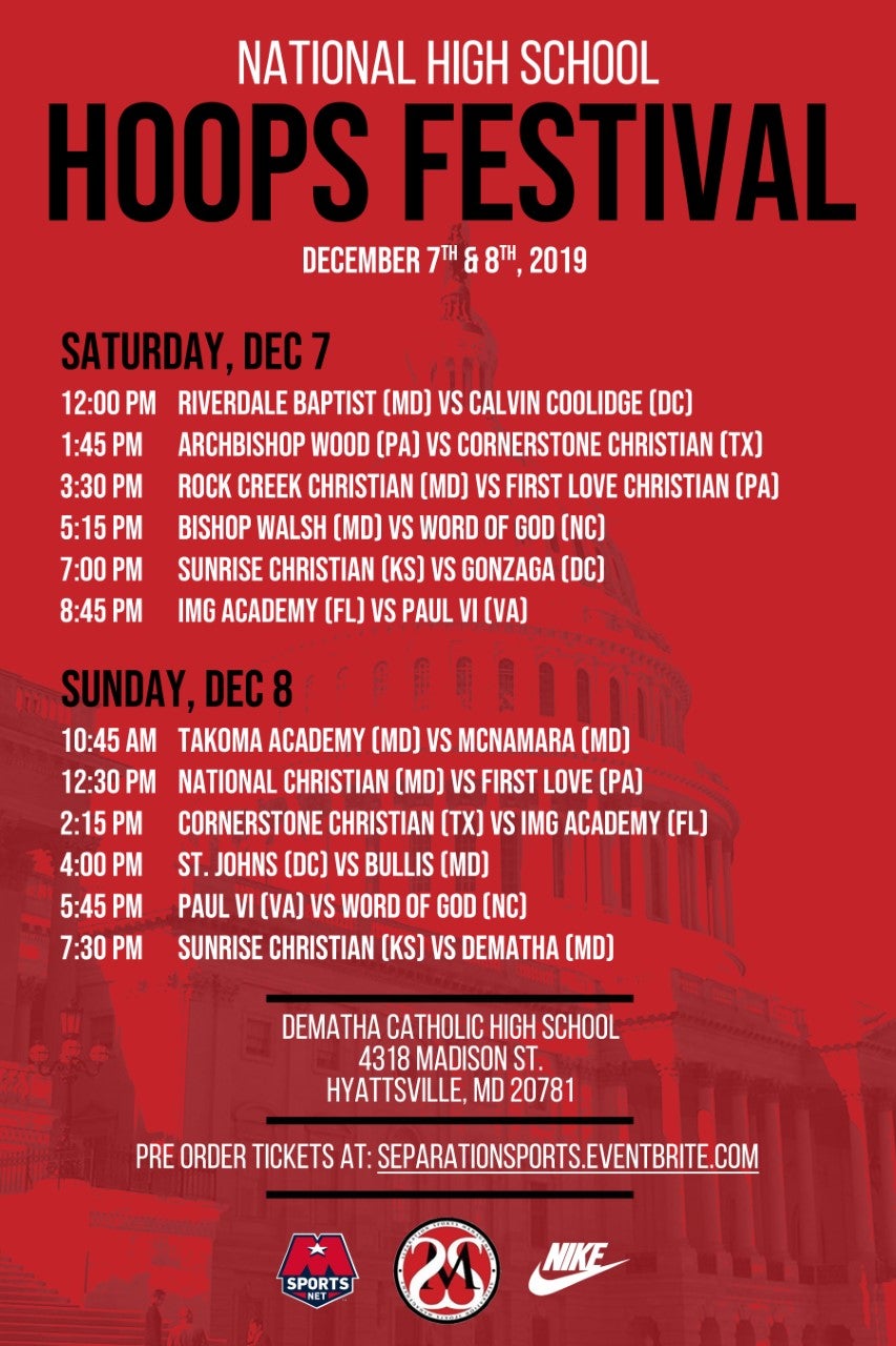 National Hoopfest Preview DeMatha Saturday & Sunday Preview
