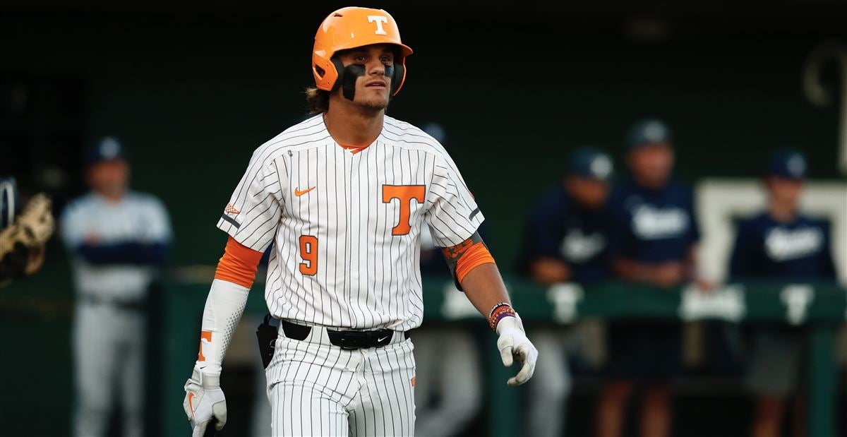 NCAA Baseball Jersey Cortland Lawson Tennessee Volunteers College Grey #9