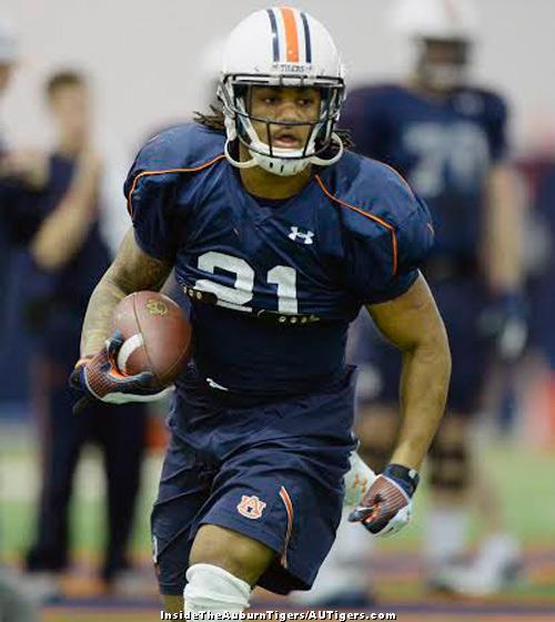 Auburn Tigers Jersey #21 Tre Mason College Football Blue