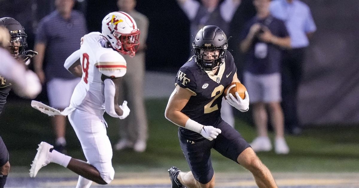 Wake Forest slot receiver Taylor Morin previews matchup against Vanderbilt