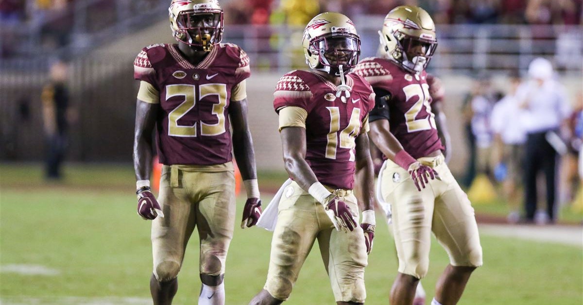 Turnover Backpack Turnover backpack embraced by FSU defenders after slow start