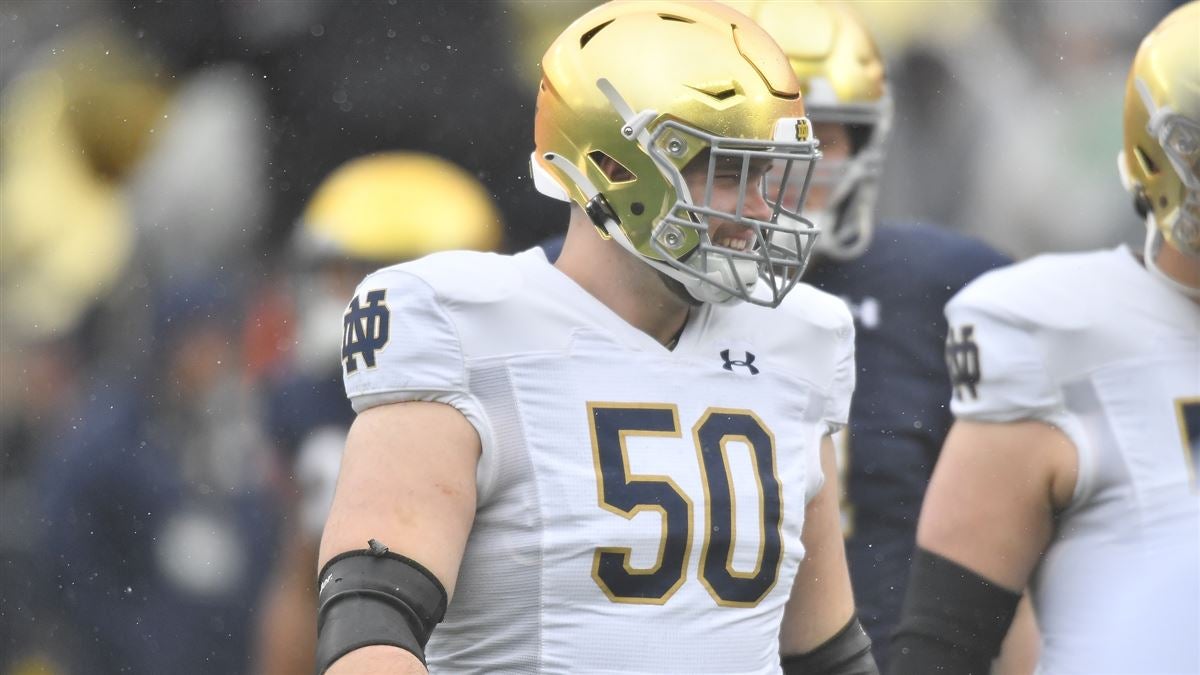 Notre Dame Captain Jarrett Patterson Expects Improvement Up Front - Sports  Illustrated Notre Dame Fighting Irish News, Analysis and More