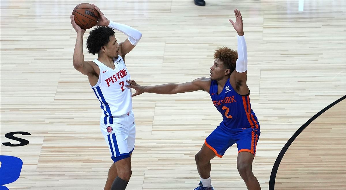WATCH: Cade Cunningham hits seven 3-pointers in win over Knicks