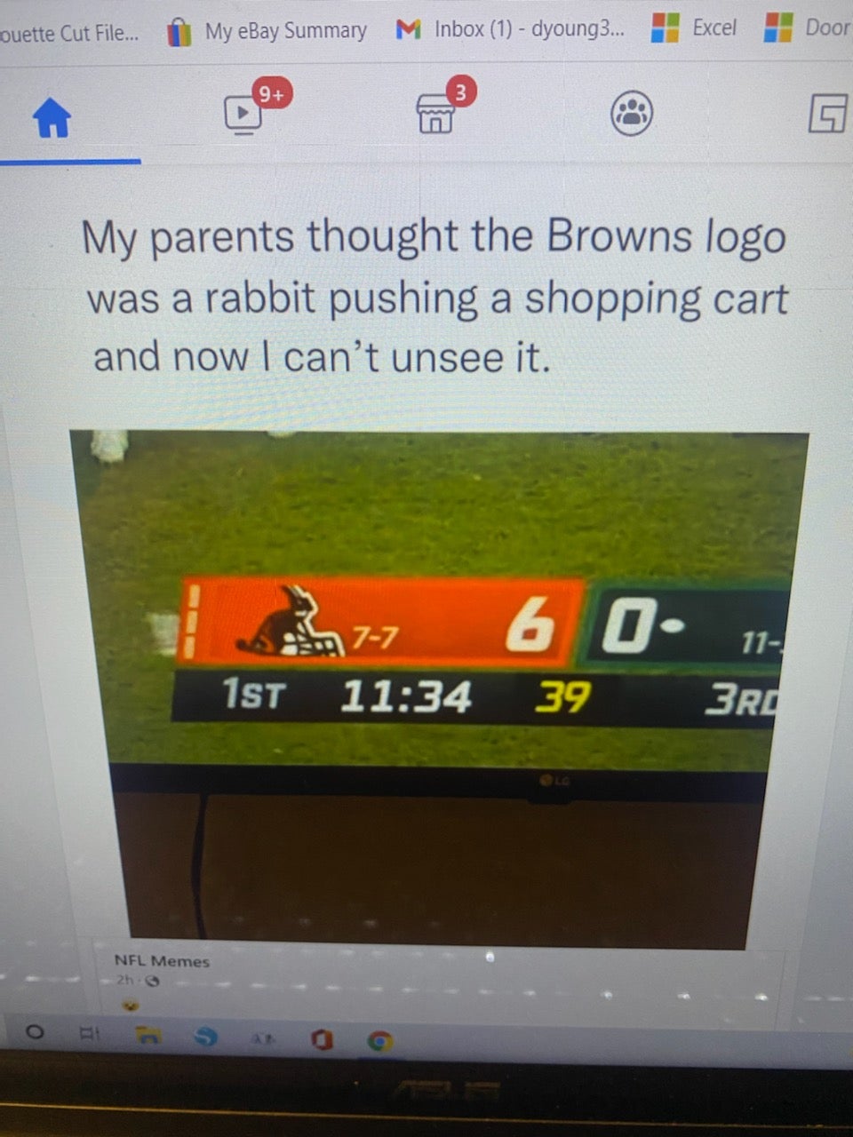 cleveland browns bunny shopping cart