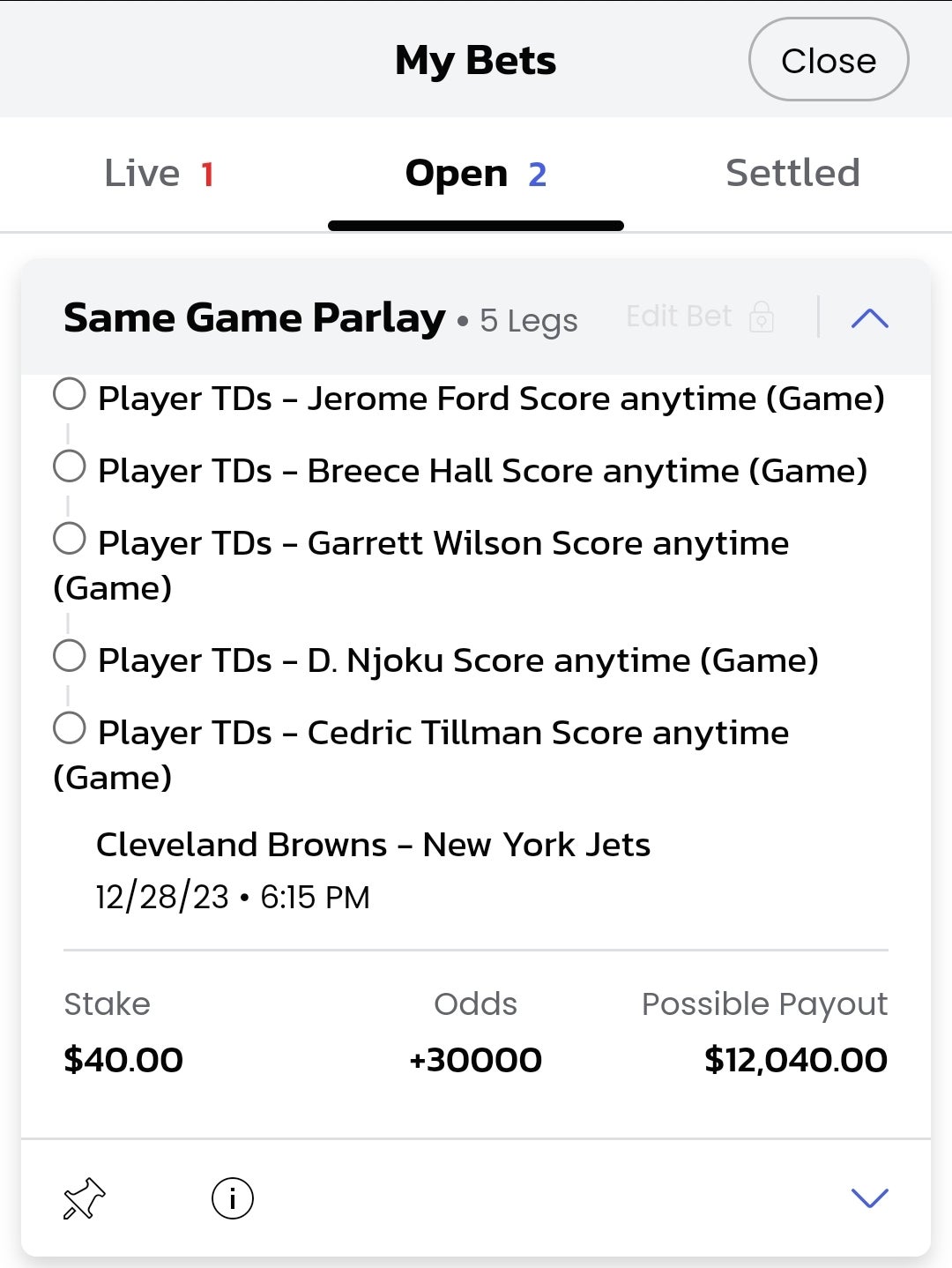 Official Watercooler BrownsJets Game Thread
