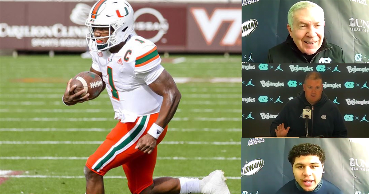 Miami's D'Eriq King Presents Tough Test for UNC Miami's D'Eriq King Presents Tough Test for UNC