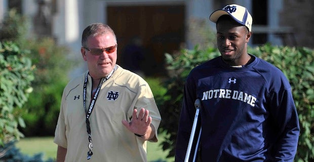 Total Frat Move on X: Notre Dame WR Torii Hunter Jr. Locked Down His Hot  Model Girlfriend:   / X