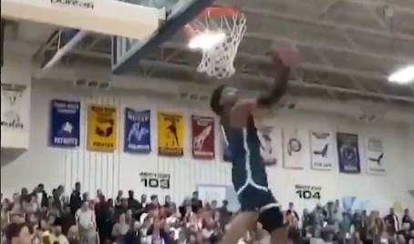 lebron james jr dunk