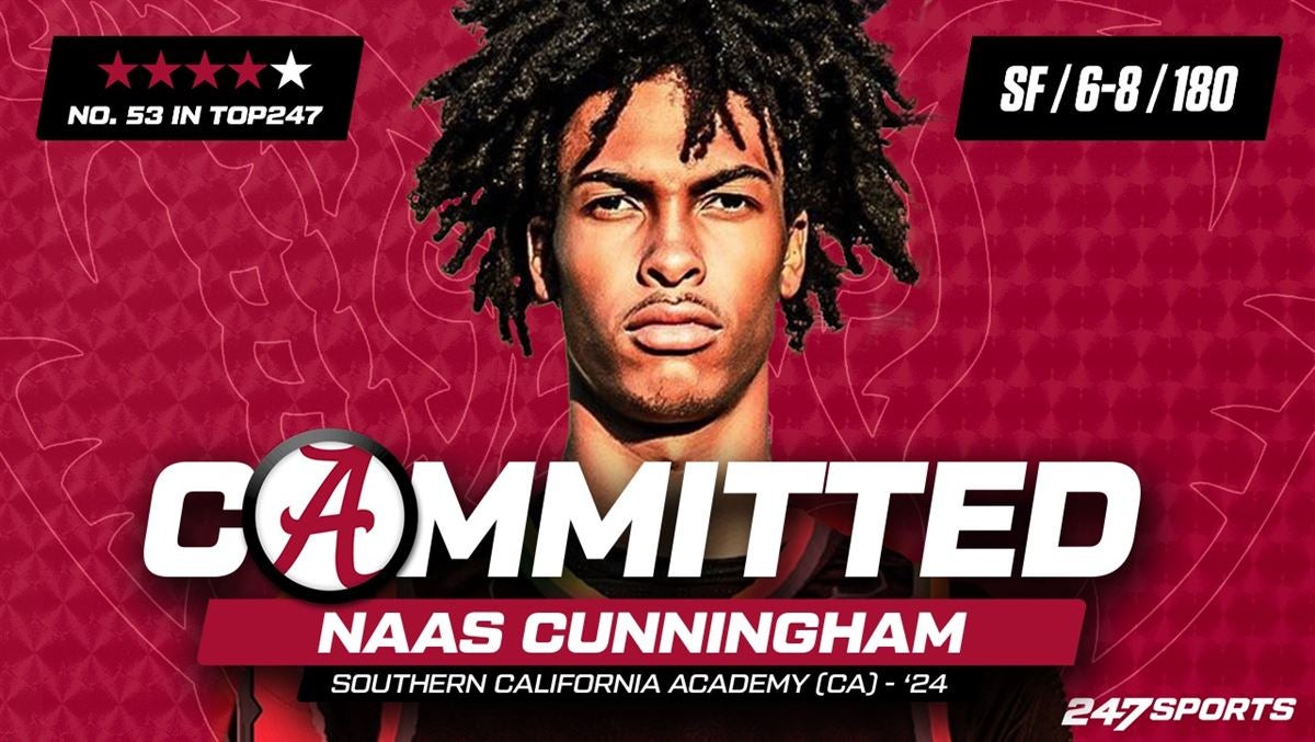 Four-star wing Naas Cunningham commits to Alabama basketball