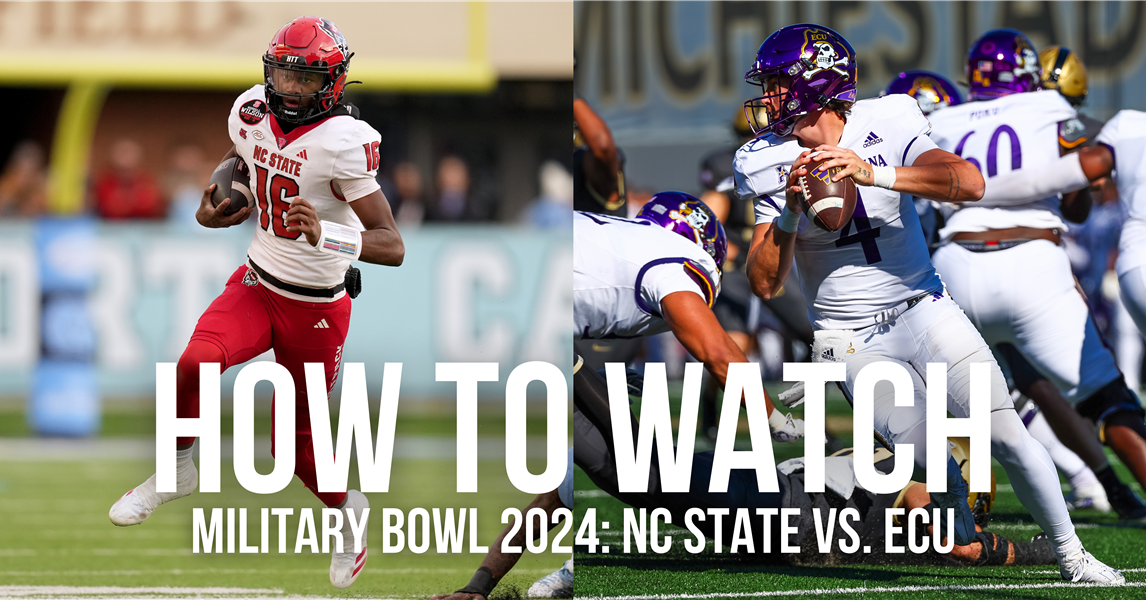 How to Watch NC State vs. ECU football in Military Bowl 2024