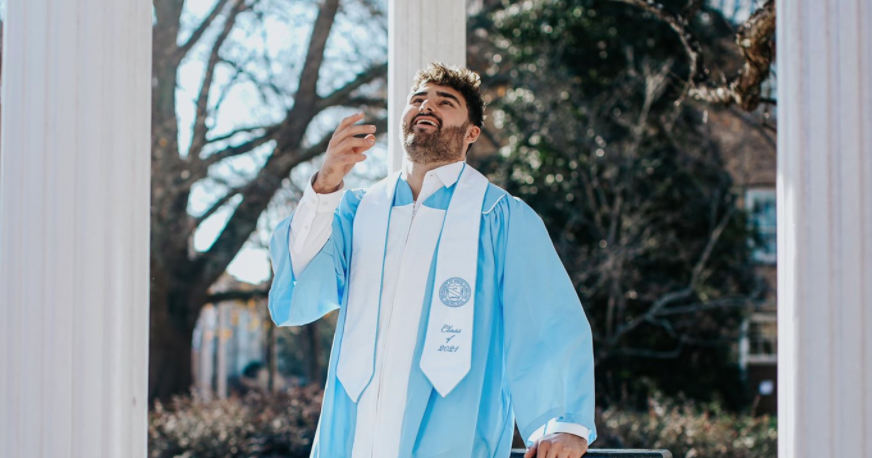 UNC QB Sam Howell Graduates UNC QB Sam Howell Graduates
