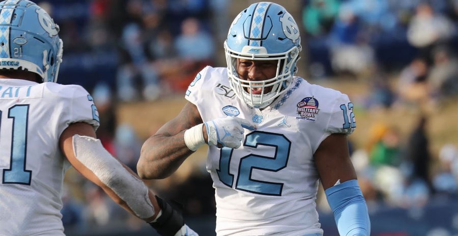 Veteran UNC linebacker Tomon Fox is poised to pass legend Lawrence Taylor’s sack mark