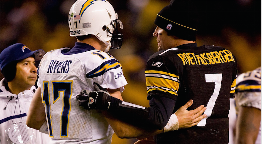 Eli Manning, Ben Roethlisberger and Philip Rivers were all apart