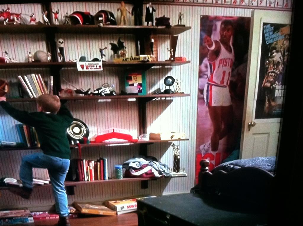 broken shelves property damage home alone