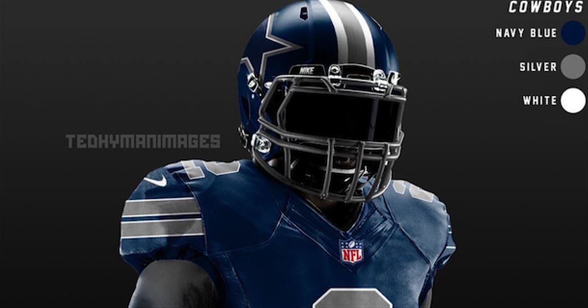 LOOK Dallas Cowboys alternate 'Color Rush' uniform concept