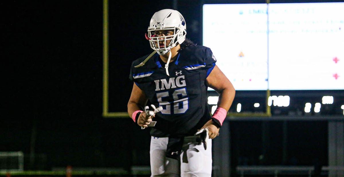 IMG Academy Ascenders center Ethan Lang (56) during a game against