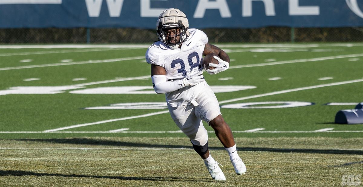 Saquon Barkley Autographed Penn State Custom Stats Football Jersey