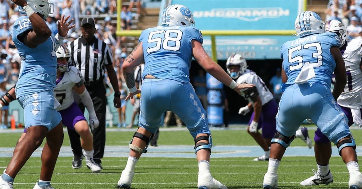 How swimming kept UNC lineman Austin Blaske in game shape