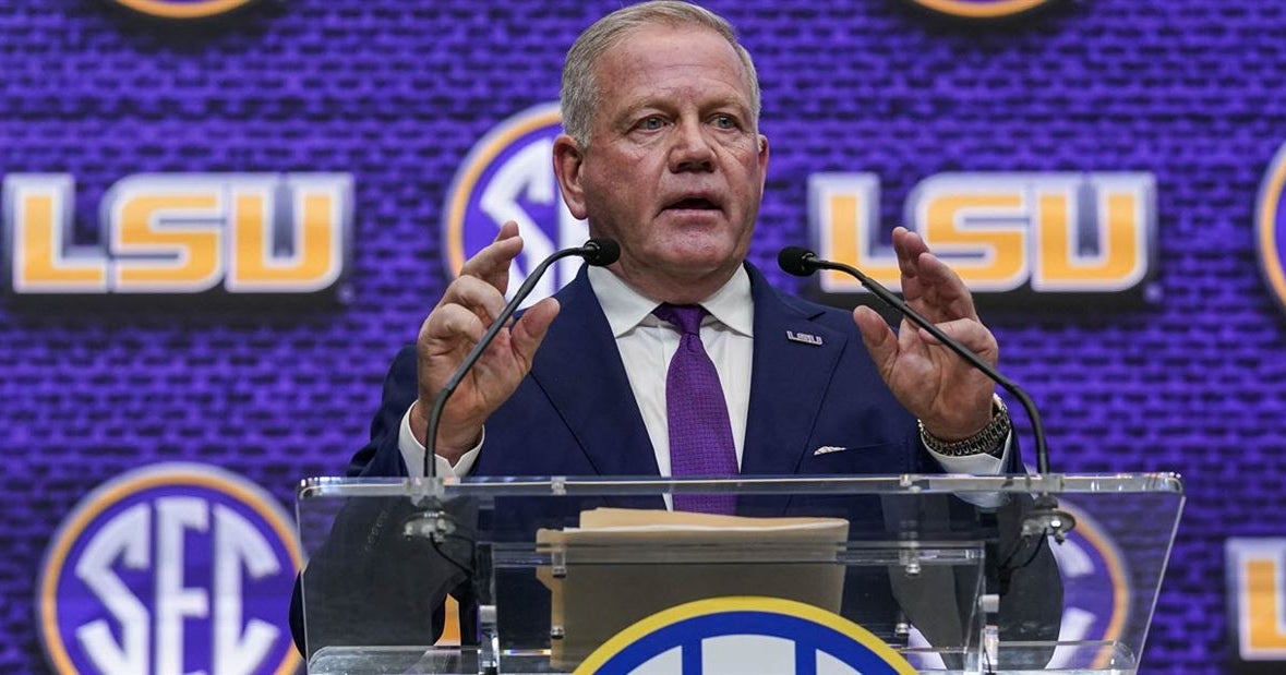 SEC Media Days 2022 LSU football coach Brian Kelly outlines