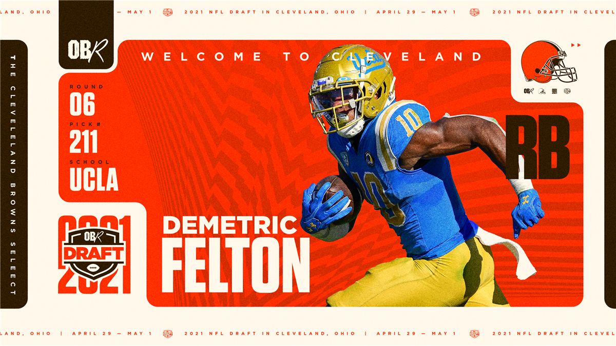 6th Round: Browns select RB Demetric Felton with No. 211 pick in 2021 NFL  Draft