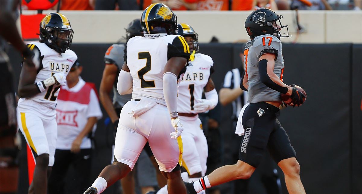 Quick Recap: No. 8 Oklahoma State routs Arkansas-Pine Bluff, 63-7