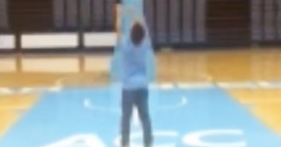 Seth Trimble Shooting Free Throws as a Kid in the Smith Center Begins UNC Commitment Video