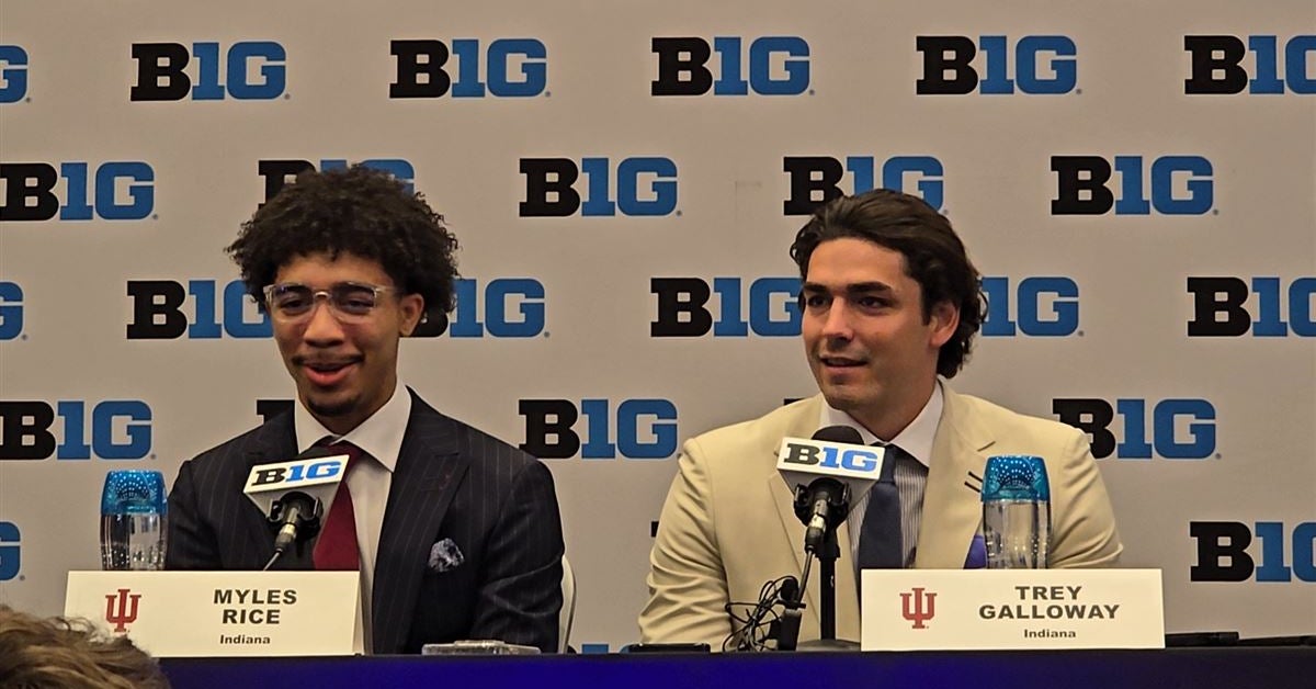 WATCH: Indiana guards Trey Galloway and Myles Rice at Big Ten media day