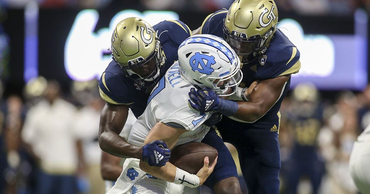 Tar Heels Dismantled in Atlanta, 45-22 Tar Heels Dismantled in Atlanta, 45-22