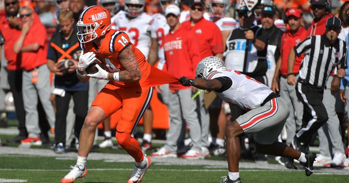 TE Cole Rusk gradually growing role & confidence in Illini offense: 'He ...