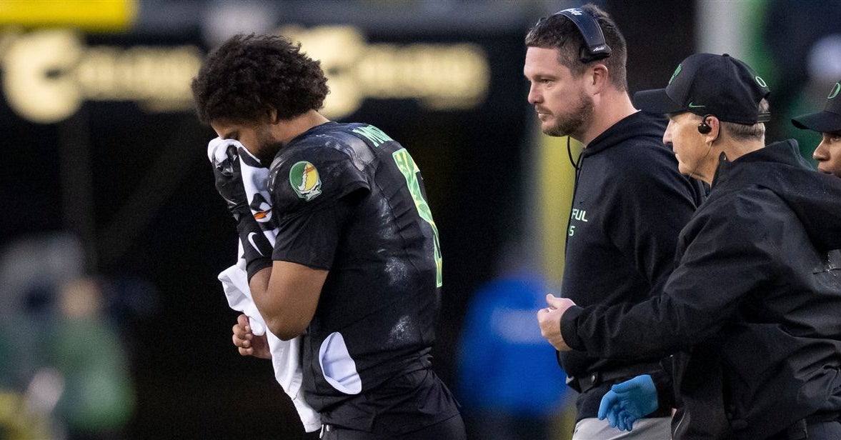Oregon coach Dan Lanning on Dante Moore injury: 'He's in great shape now'