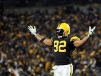 Pittsburgh Steelers' James Harrison knocked drunken Browns fan